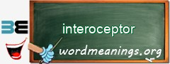 WordMeaning blackboard for interoceptor